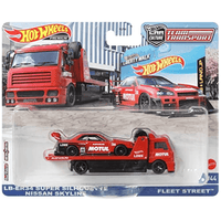Hot Wheels - LB - ER34 Super Silhouette Nissan Skyline & Fleet Street - 2022 Team Transport Series - Top CollectiblesDiecastHot Wheels