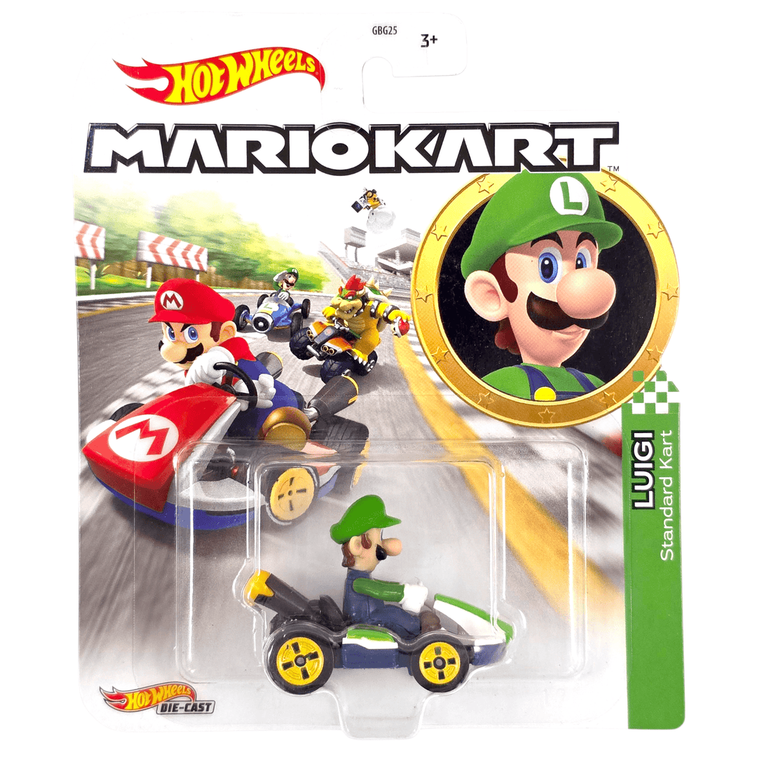 Hot Wheels - Luigi (Standard Kart) - 2020 Mario Kart Series - Top CollectiblesDiecastHot Wheels