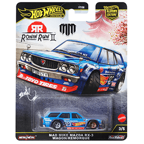 Hot Wheels - Mad Mike Mazda RX - 3 Wagon - 2025 Ronin Run II Series - Top CollectiblesDiecastHot Wheels
