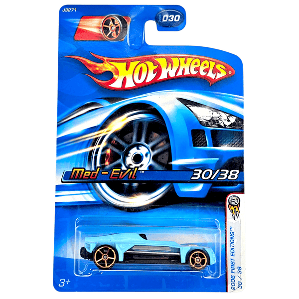 Hot Wheels - Med - Evil - 2006 FTE Wheels Variation - Top CollectiblesDiecastHot Wheels