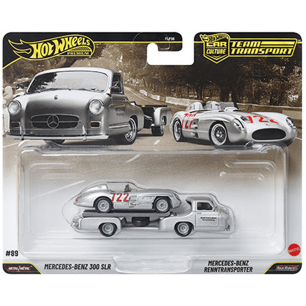 Hot Wheels - Mercedes - Benz 300 SLR &amp; Mercedes - Benz Renntransporter - 2026 Team Transport Series - Top CollectiblesDiecastHot Wheels