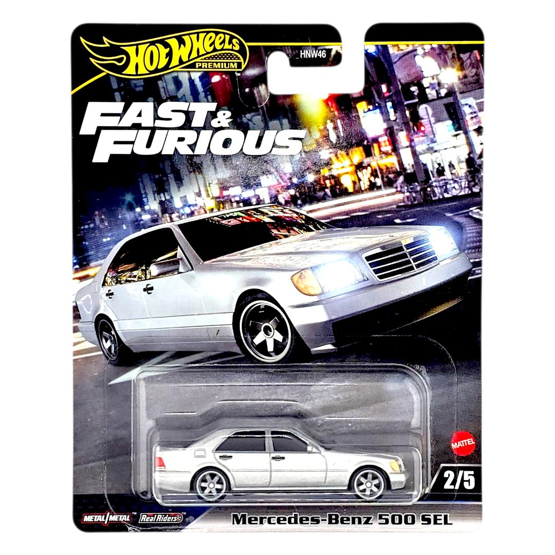 Hot Wheels - Mercedes - Benz 500 SEL - 2024 Fast &amp; Furious Series - Top CollectiblesDiecastHot Wheels