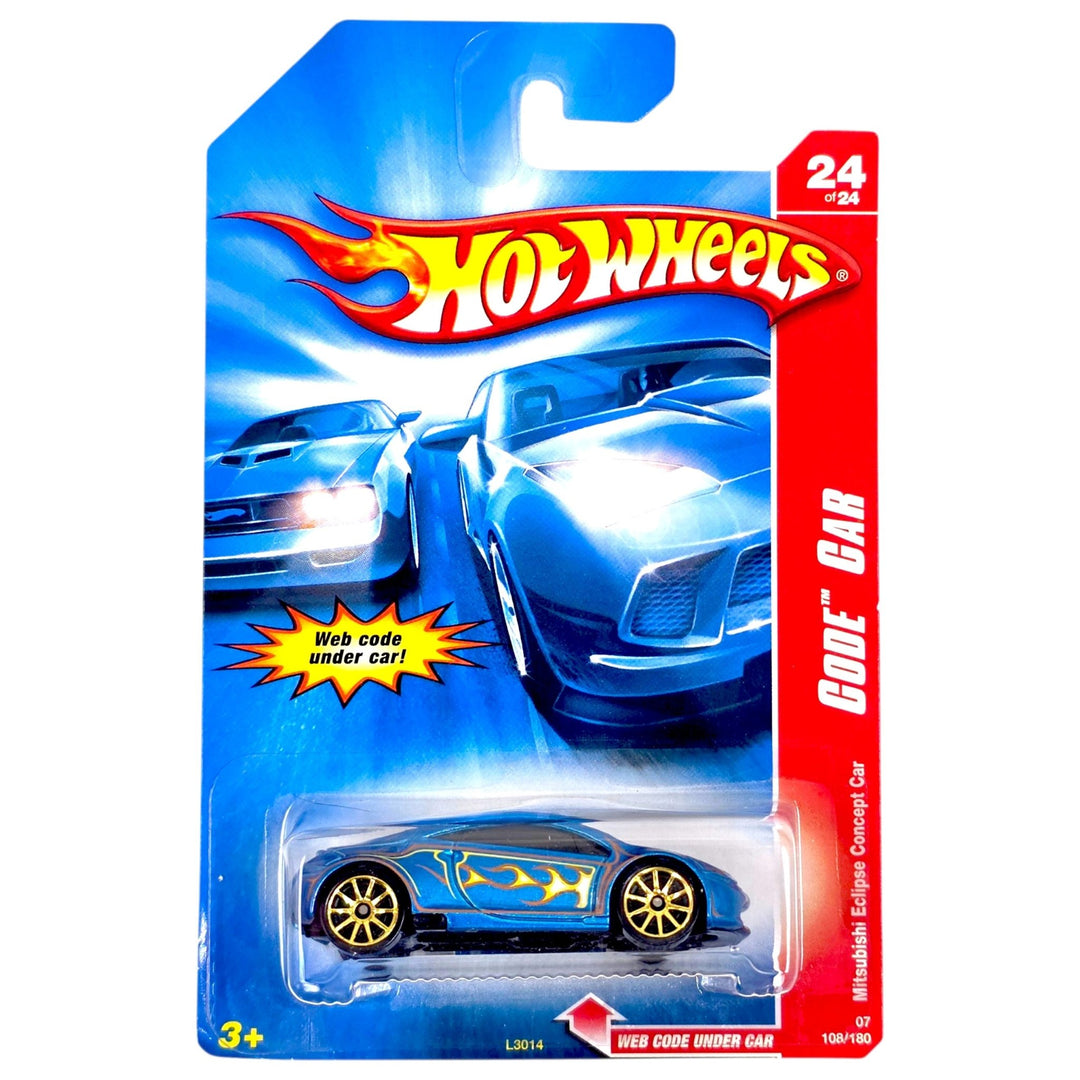 Hot Wheels - Mitsubishi Eclipse Concept Car - 2007 *Code Car Card Variation* - Top CollectiblesDiecastHot Wheels