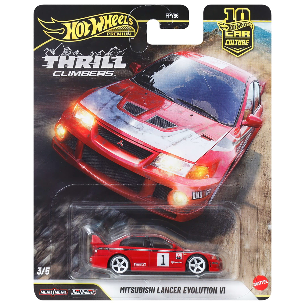 Hot Wheels - Mitsubishi Lancer Evolution VI - 2026 Thrill Climbers Series - Top CollectiblesDiecastHot Wheels