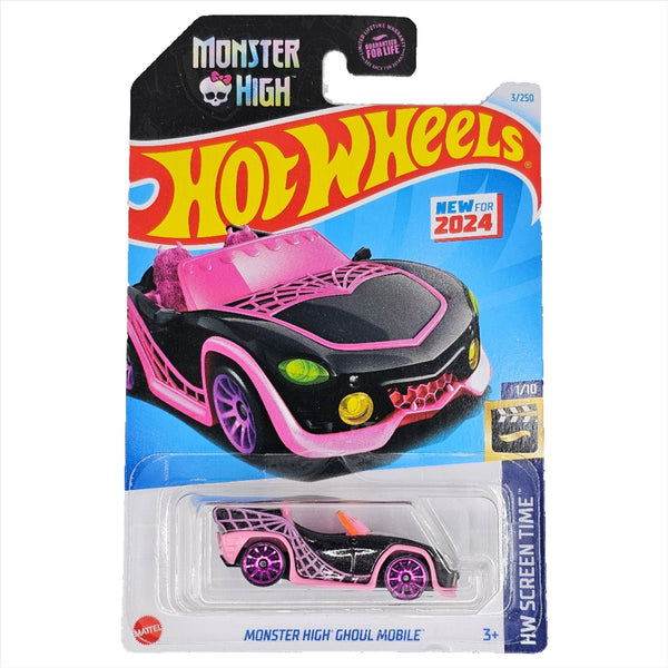 Hot Wheels - Monster High Ghoul Mobile - 2024 - Top CollectiblesDiecastHot Wheels