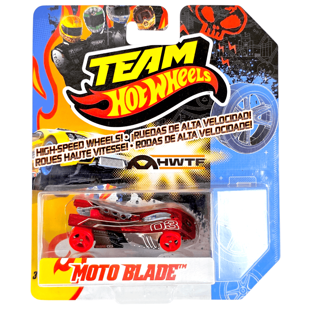 Hot Wheels - Motoblade - 2012 Team Hot Wheels High - Speed Wheels Series - Top CollectiblesDiecastHot Wheels
