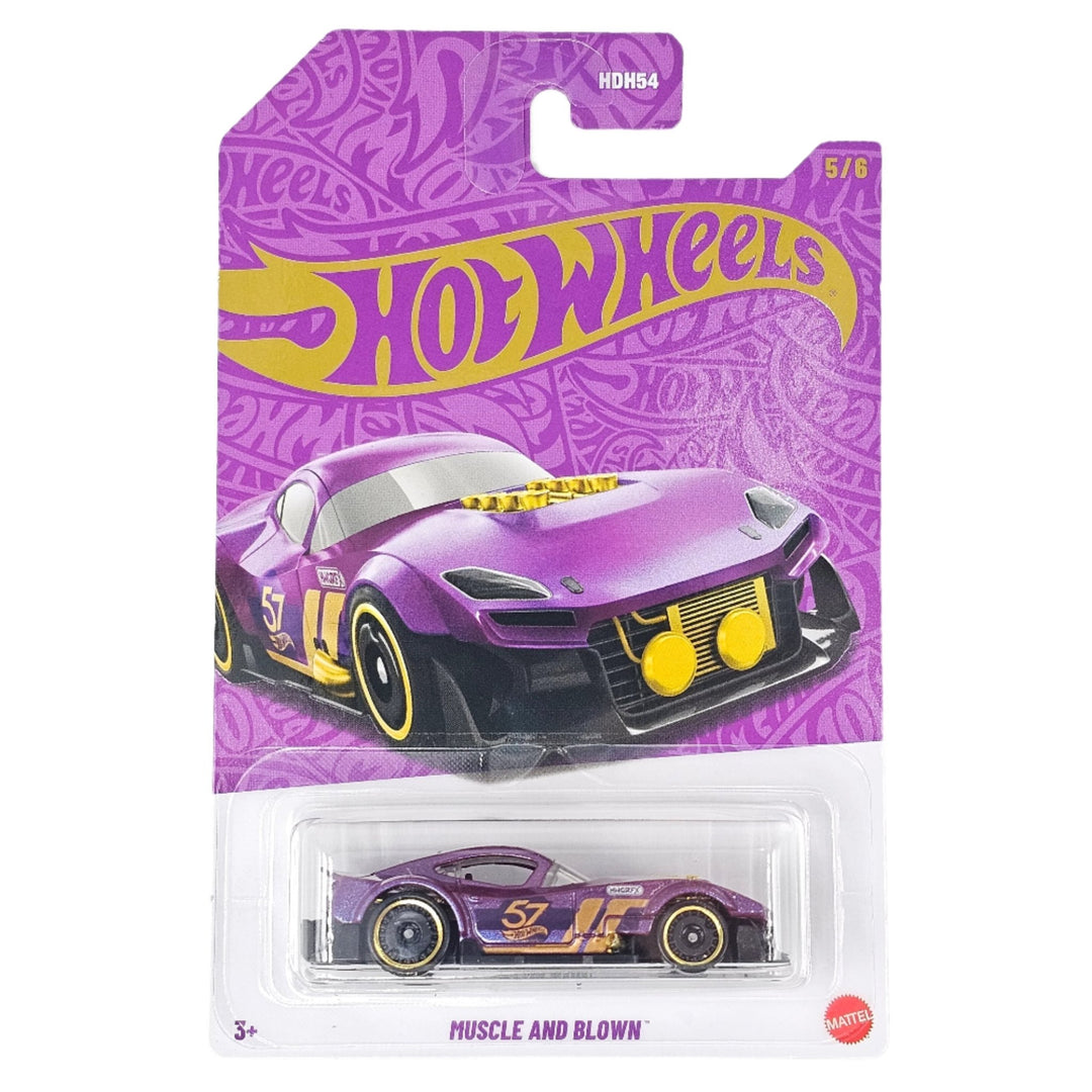 Hot Wheels - Muscle and Blown - 2025 Pearl &amp; Chrome Series (Mix A) - Top CollectiblesDiecastHot Wheels