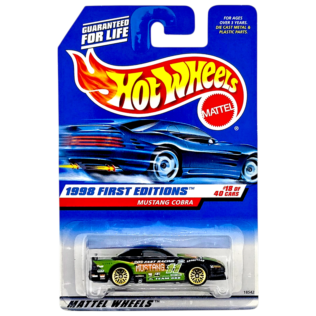 Hot Wheels - Mustang Cobra - 1998 *Card Variation* - Top CollectiblesDiecastHot Wheels