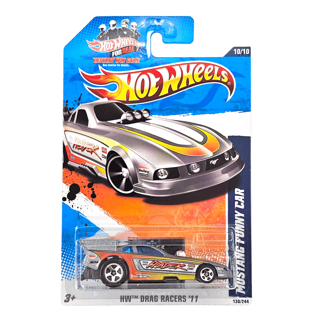 Hot Wheels - Mustang Funny Car - 2011 *Card Variation* - Top CollectiblesDiecastHot Wheels