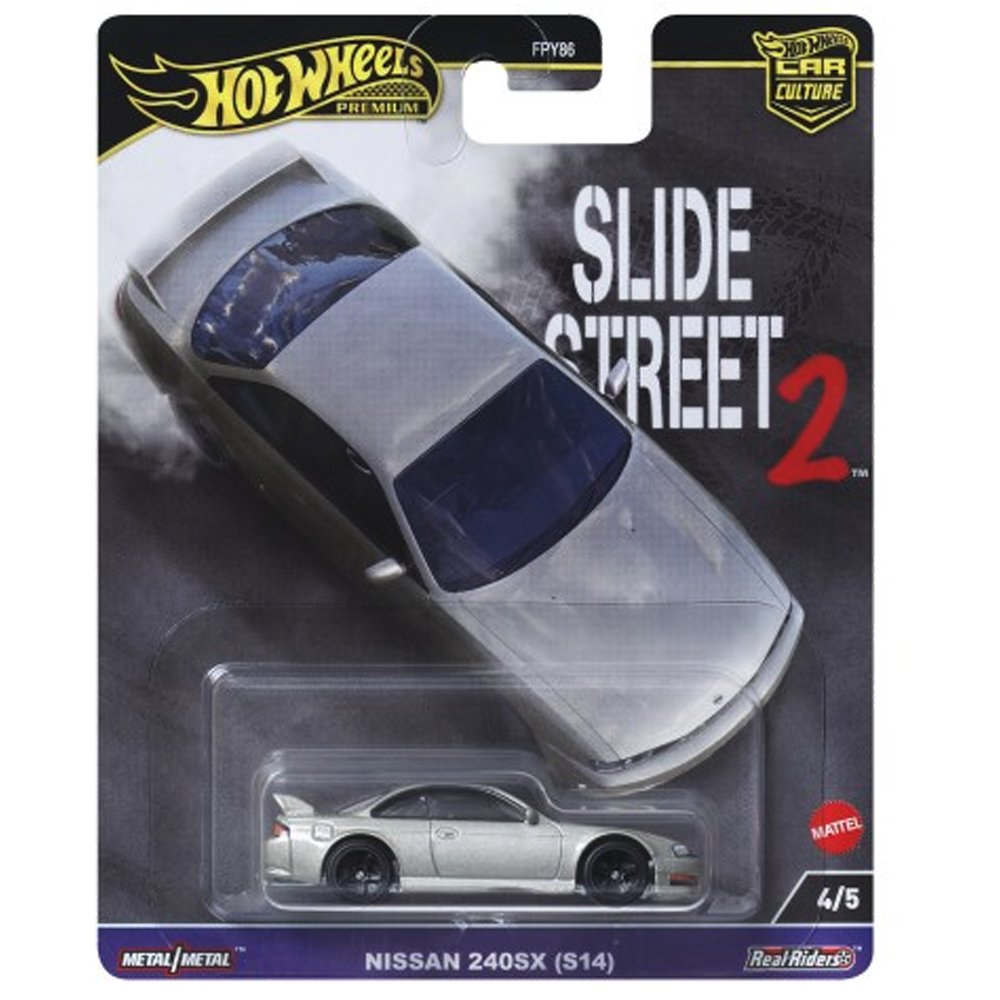 Hot Wheels - Nissan 240SX (S14) - 2024 Slide Street 2 Series - Top CollectiblesDiecastHot Wheels
