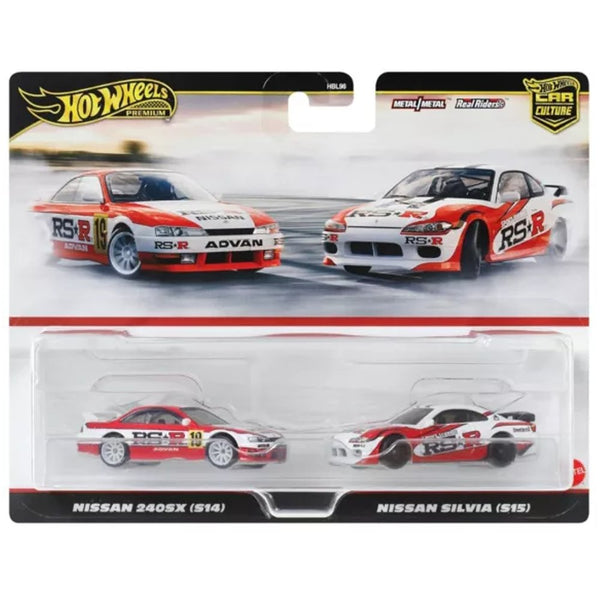 Hot Wheels - Nissan 240SX (S14) & Nissan Silvia (S15) - 2024 Car Culture 2 - Pack - Top CollectiblesDiecastHot Wheels