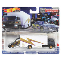 Hot Wheels - Nissan Silvia (S13) & Sakura Sprinter - 2023 Team Transport Series - Top CollectiblesDiecastHot Wheels