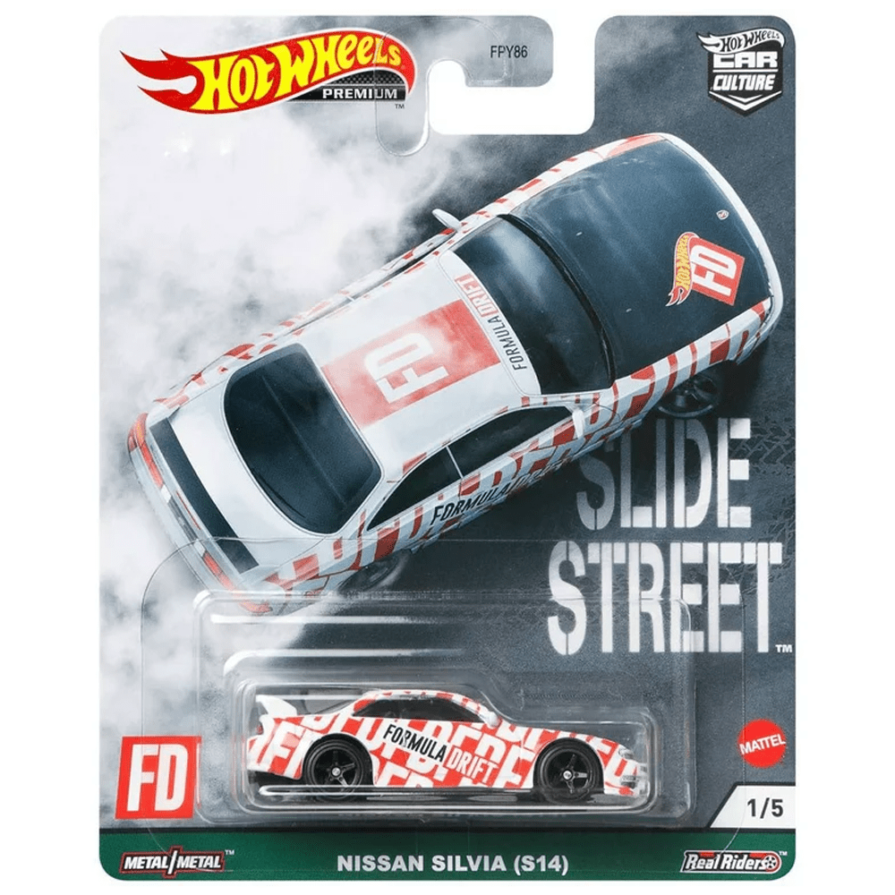 Hot Wheels - Nissan Silvia (S14) - 2021 Slide Street Series - Top CollectiblesDiecastHot Wheels