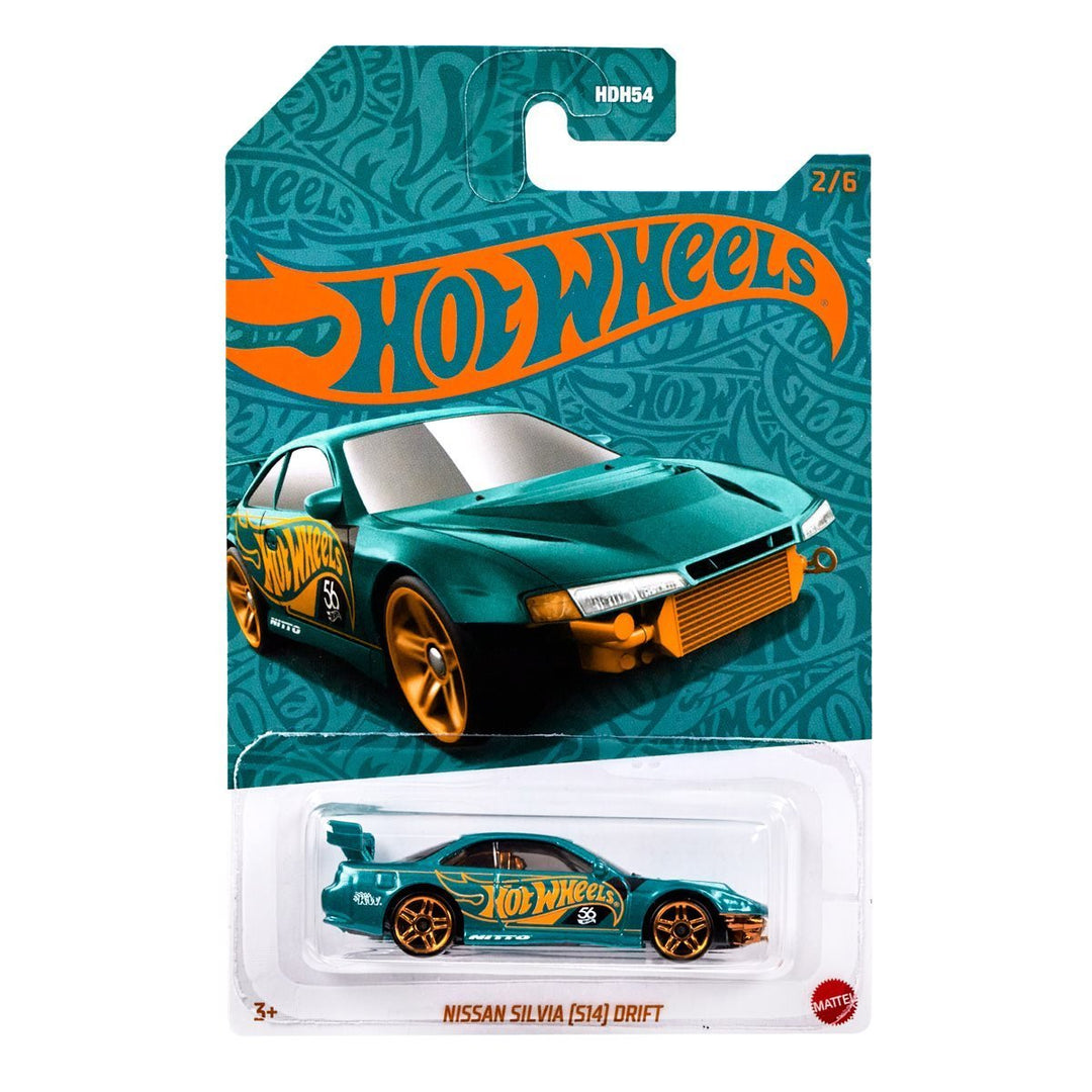 Hot Wheels - Nissan SIlvia (S14) Drift - 2024 56th Anniversary Pearl &amp; Chrome Series (Mix B) - Top CollectiblesDiecastHot Wheels