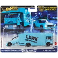 Hot Wheels - Nissan Skyline 2000 GT - R LBWK & Fleet Flyer - 2024 Team Transport Series *Sold - Out in Pre - Order* - Top CollectiblesDiecastHot Wheels