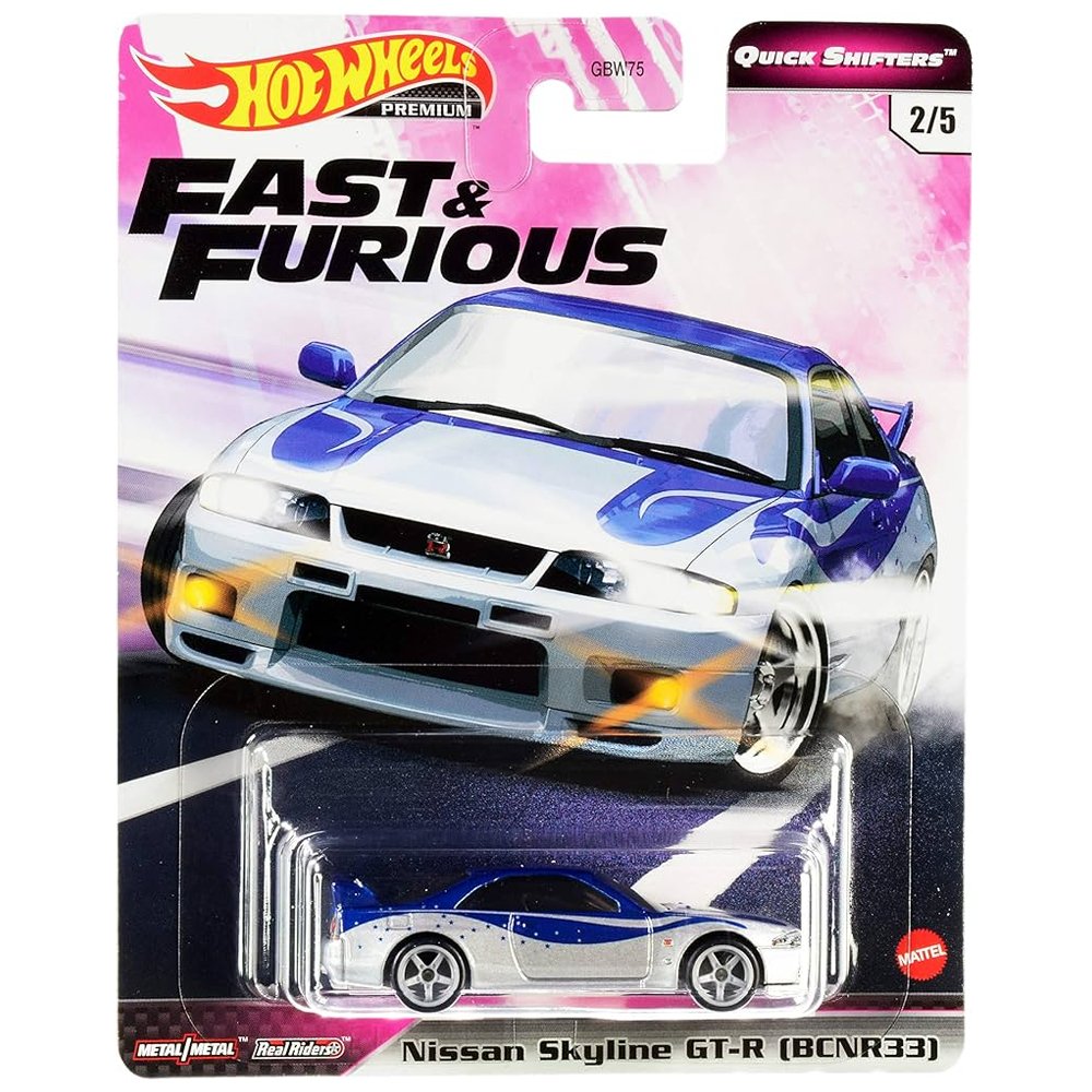 Hot Wheels - Nissan Skyline GT - R (BCNR33) - 2020 F&amp;F Quick Shifters Series - Top CollectiblesDiecastHot Wheels
