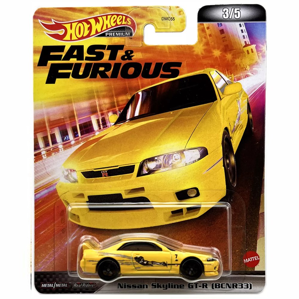 Hot Wheels - Nissan Skyline GT - R (BCNR33) - 2022 Fast &amp; Furious Series - Top CollectiblesDiecastHot Wheels