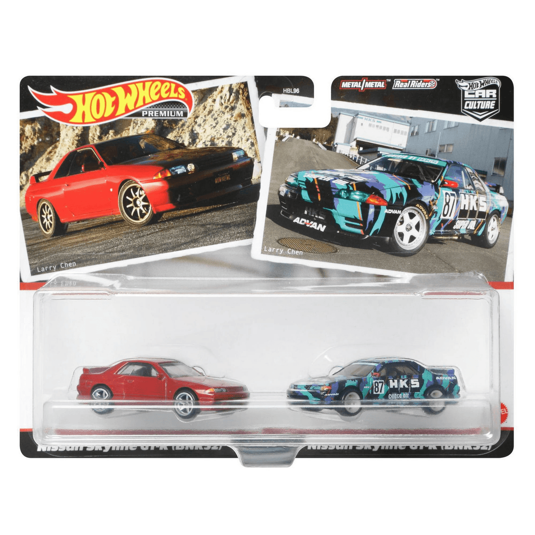Hot Wheels - Nissan Skyline GT - R (BNR32) &amp; Nissan Skyline GT - R (BNR32) - 2021 Car Culture 2 - Pack - Top CollectiblesDiecastHot Wheels