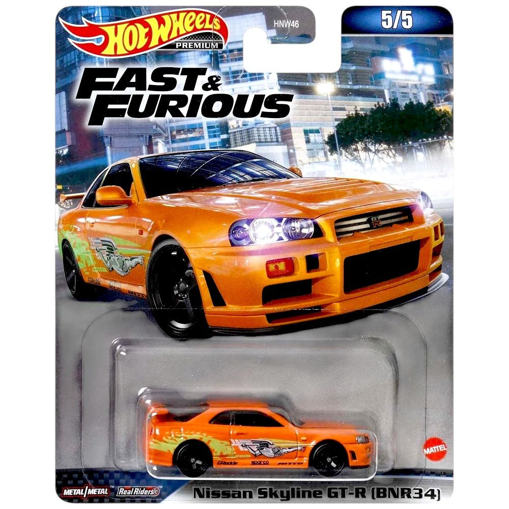 Hot Wheels - Nissan Skyline GT-R (BNR34) - 2023 Fast &amp; Furious Series - Top CollectiblesDiecastHot Wheels
