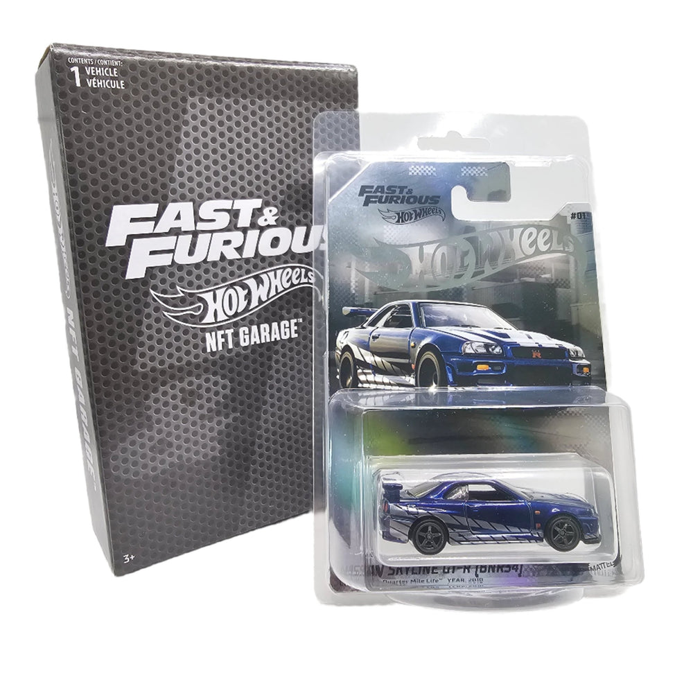 Hot Wheels - Nissan Skyline GT - R (BNR34) - 2024 Fast & Furious NFT Garage Series - Top CollectiblesDiecastHot Wheels