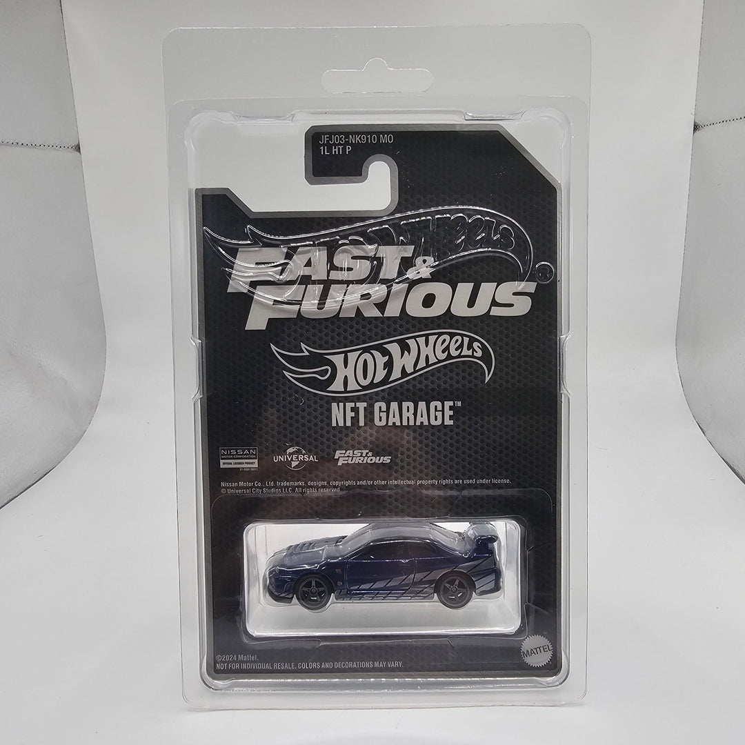 Hot Wheels - Nissan Skyline GT - R (BNR34) - 2024 Fast &amp; Furious NFT Garage Series - Top CollectiblesDiecastHot Wheels