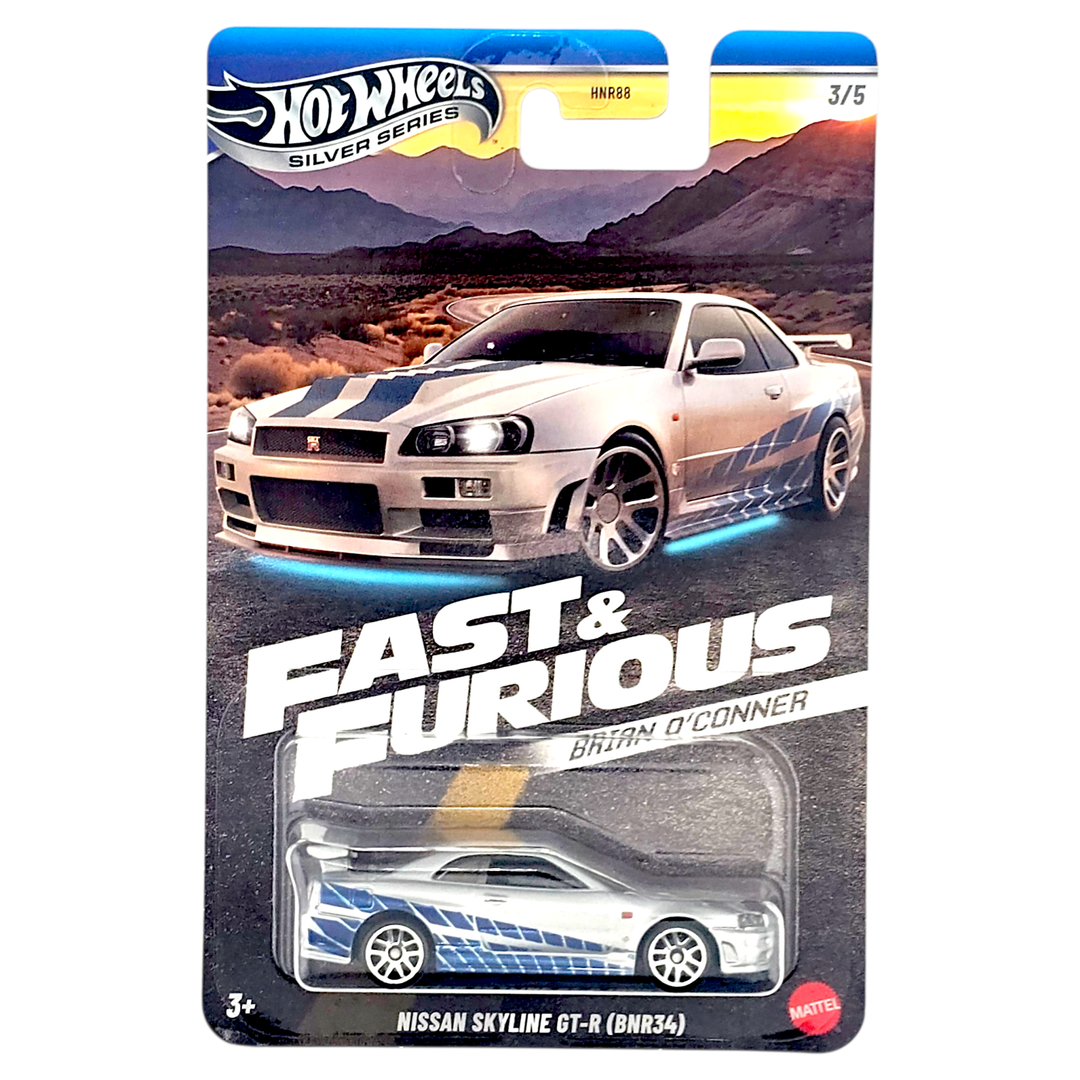 Hot Wheels - Nissan Skyline GT - R (BNR34) - 2025 Fast &amp; Furious Brian O&
