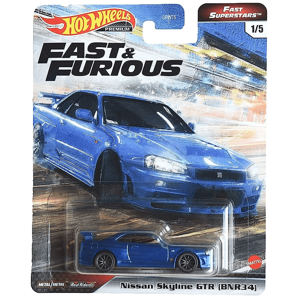 Hot Wheels - Nissan Skyline GTR (BNR34) - 2021 Fast Superstars Series - Top CollectiblesDiecastHot Wheels