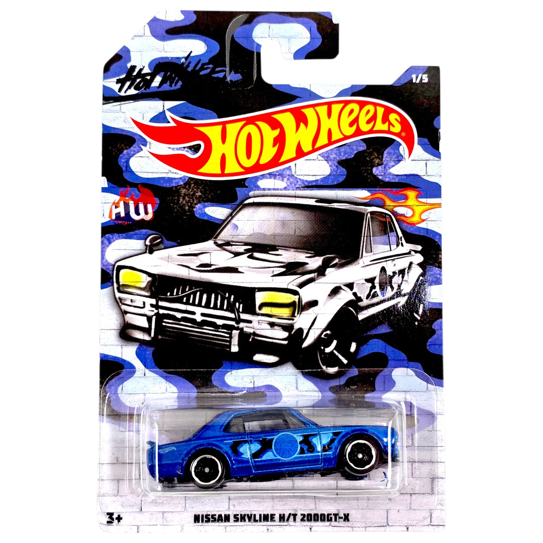 Hot Wheels - Nissan Skyline H/T 2000GT-X - 2019 Urban Camouflage Series - Top CollectiblesDiecastHot Wheels