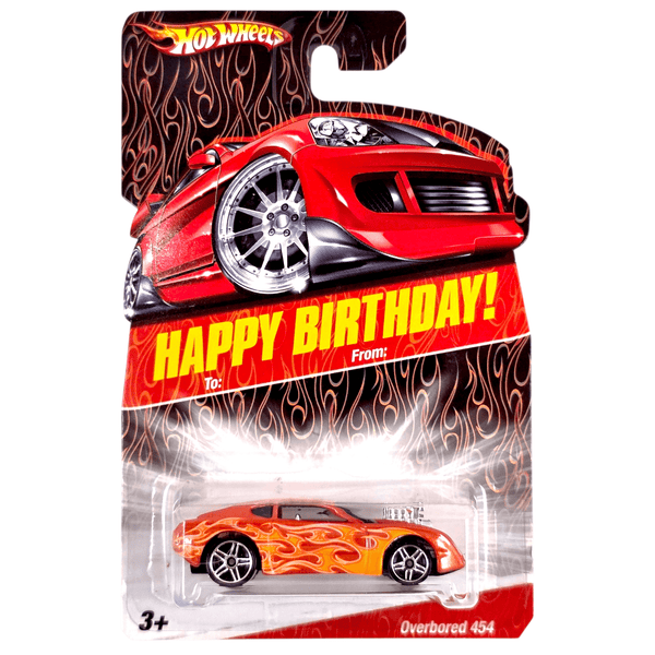 2009 Hot Wheels (ホットウィール) OVERBORED 454 (Lime Green) #106/166, HW Designs #10/10 (SHORT CAR 2009 Hot Wheels #106 HW Designs 10⁄10 OVERBORED 454 Satin Green Spoke Whls  B157