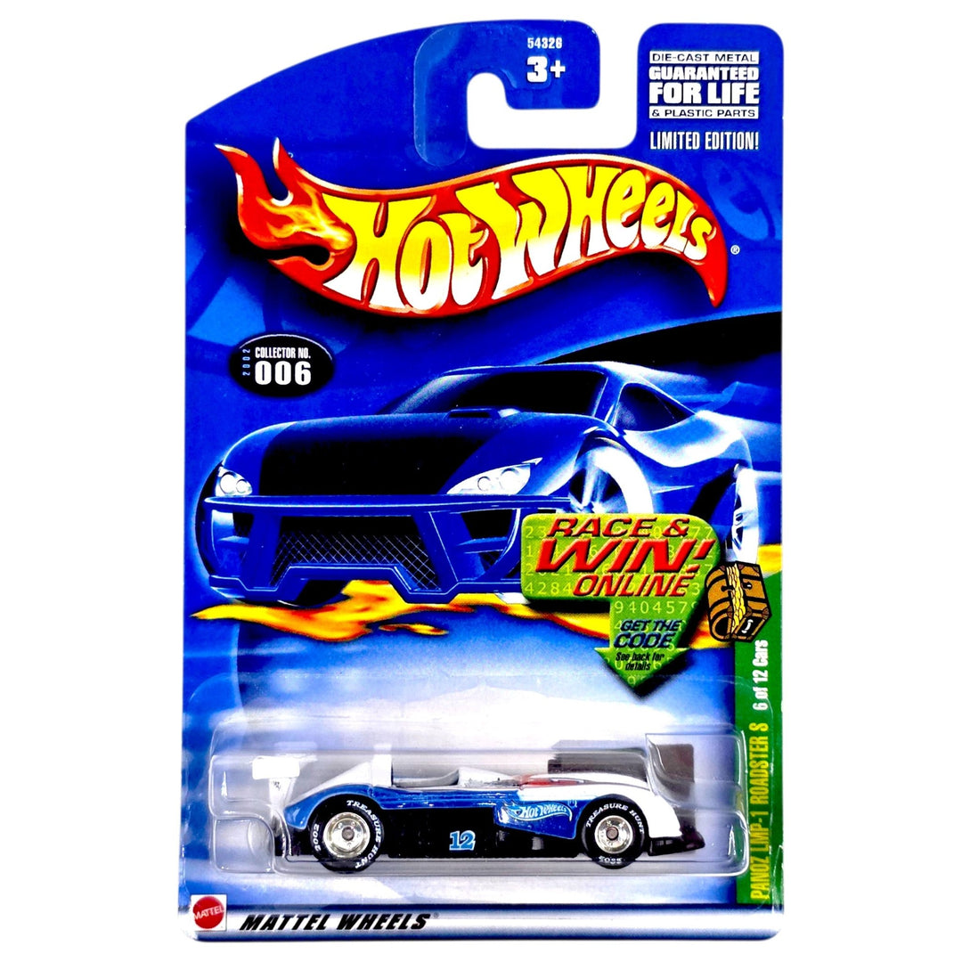 Hot Wheels - Panoz LMP-1 Roadster - 2002 *Treasure Hunt - US Card Variation* - Top CollectiblesDiecastHot Wheels