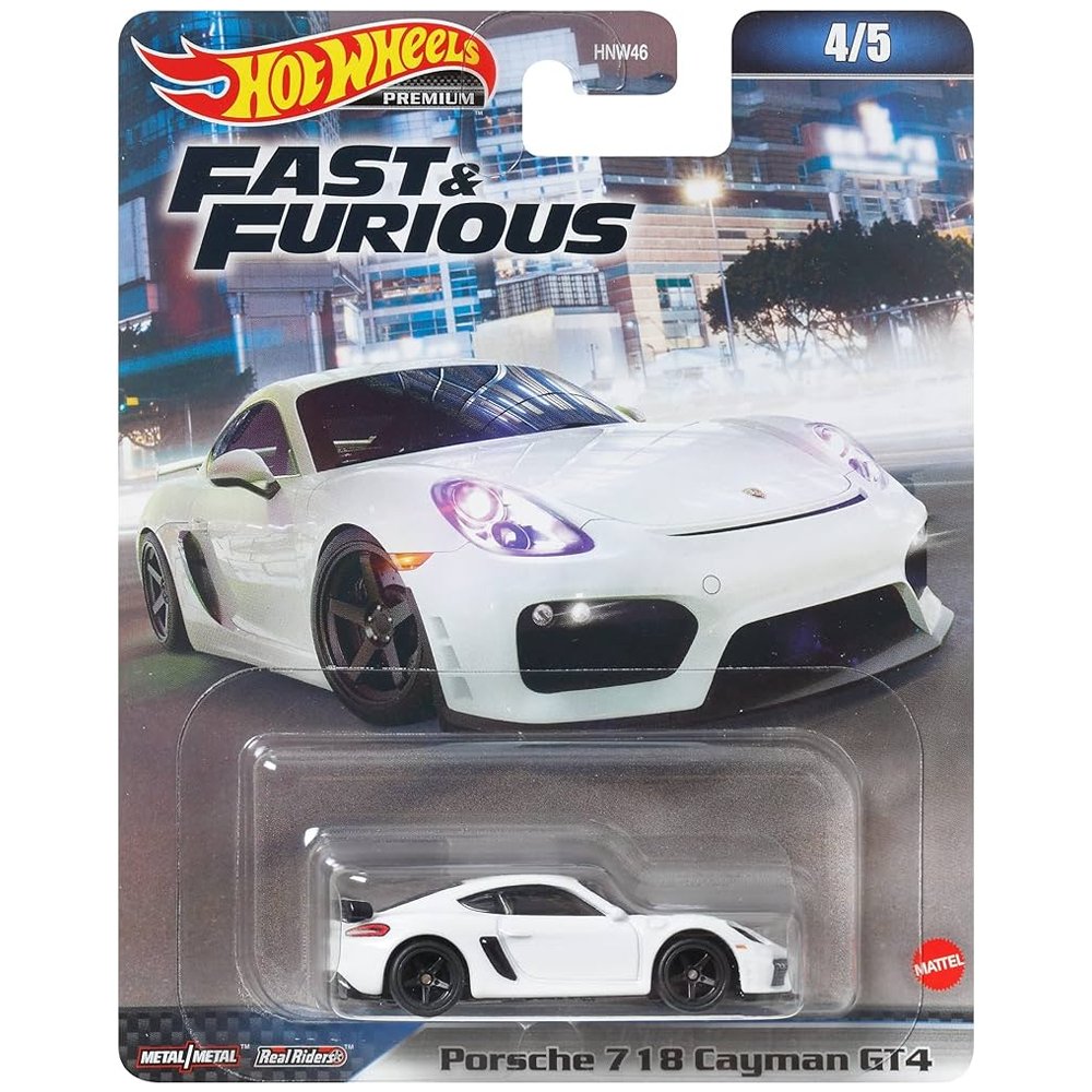 Hot Wheels - Porsche 718 Cayman GT4 - 2023 Fast &amp; Furious Series - Top CollectiblesDiecastHot Wheels