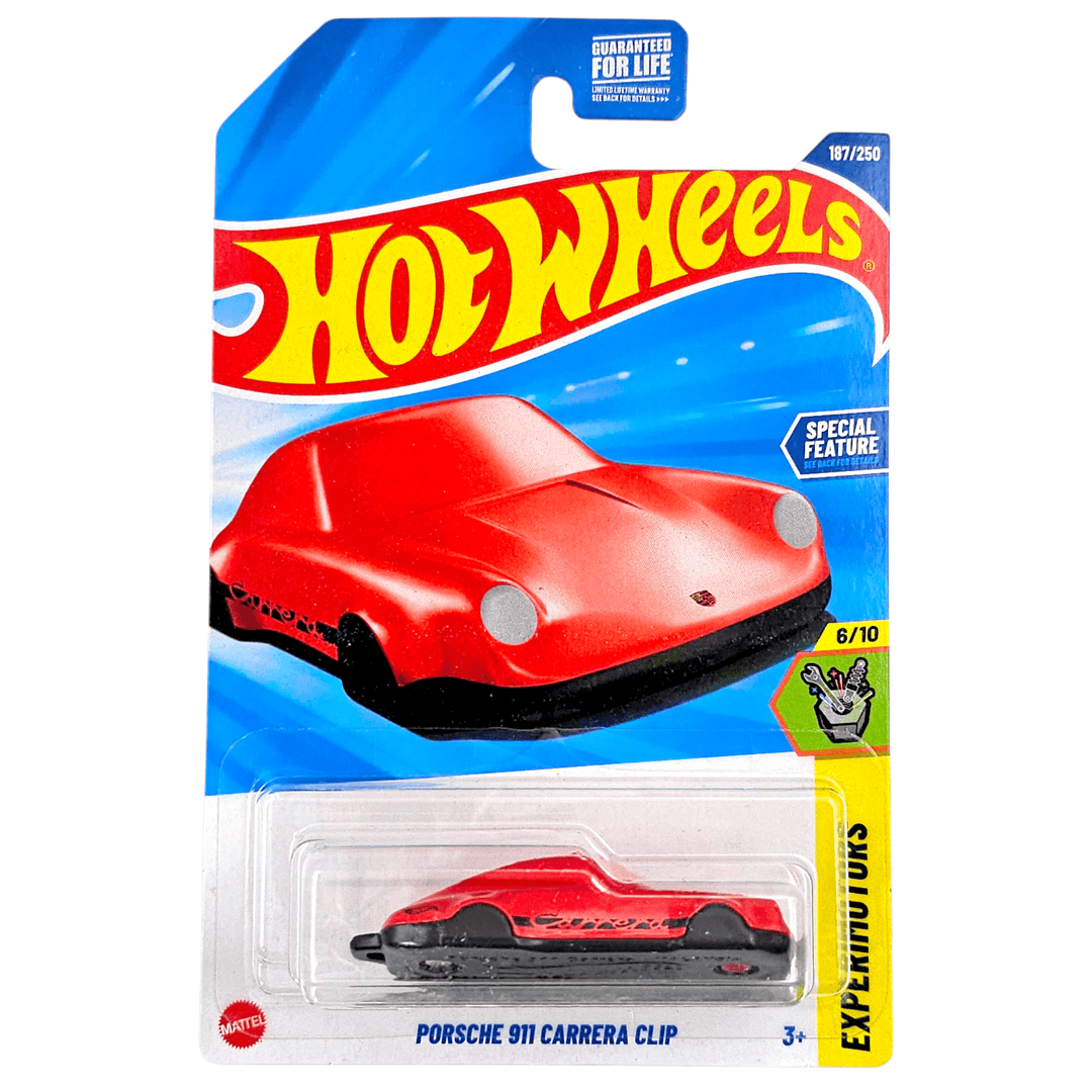 Hot Wheels - Porsche 911 Carrera Clip (Keychain) - 2025 - Top CollectiblesDiecastHot Wheels