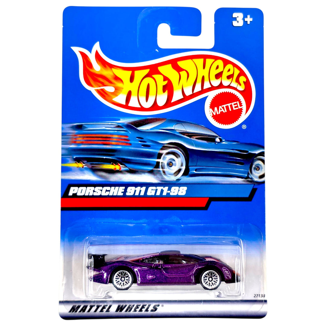 Hot Wheels - Porsche 911 GT1-98 - 2000 *Pink Tampo Variation* - Top CollectiblesDiecastHot Wheels