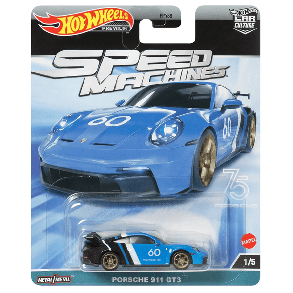 Hot Wheels - Porsche 911 GT3 - 2023 Speed Machines Series - Top CollectiblesDiecastHot Wheels