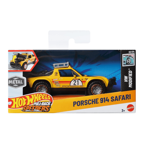 Hot Wheels - Porsche 914 Safari - 2025 Pull - Back Speeders Series *1/43 Scale* - Top CollectiblesDiecastHot Wheels