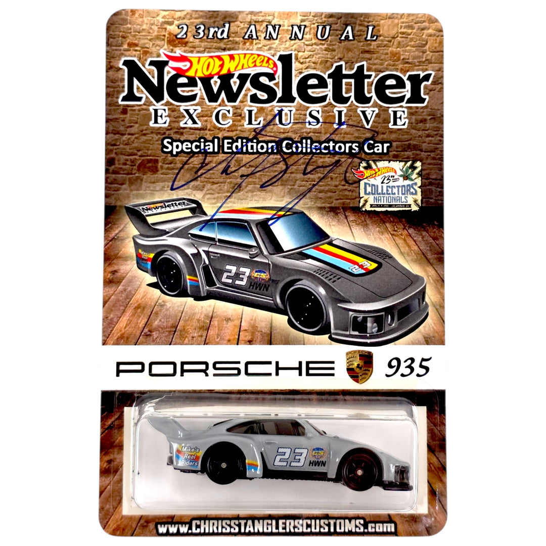 Hot Wheels - Porsche 935 - 2023 *23rd Collectors Nationals Exclusive - Custom* - Signed by Chris Stangler - Top CollectiblesDiecastHot Wheels