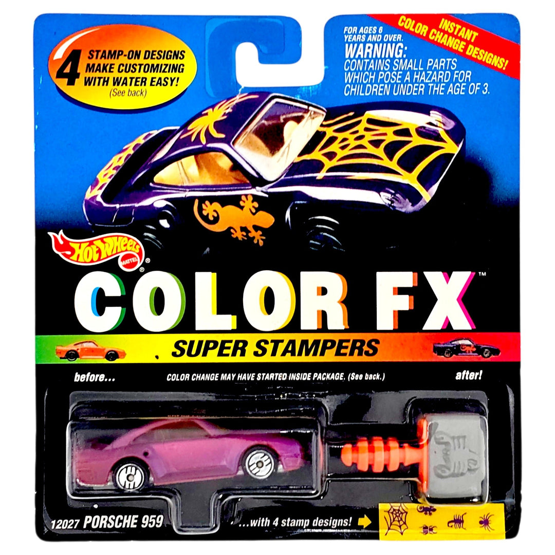 Hot Wheels - Porsche 959 - 1995 Color FX Super Stampers Series - Top CollectiblesDiecastHot Wheels