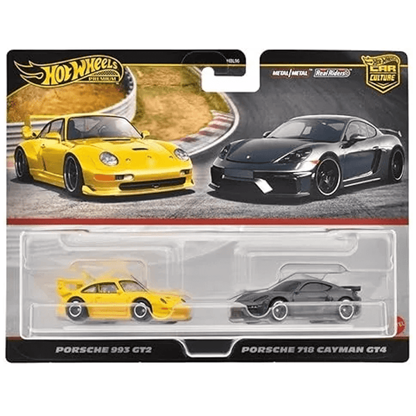 Hot Wheels - Porsche 993 GT2 & Porsche 718 Cayman GT4 - 2024 Car Culture 2 - Pack - Top CollectiblesDiecastHot Wheels