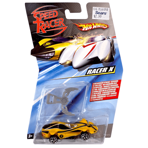 Hot Wheels - Racer X with Spear Hook - 2008 Speed Racer Series - Top CollectiblesDiecastHot Wheels