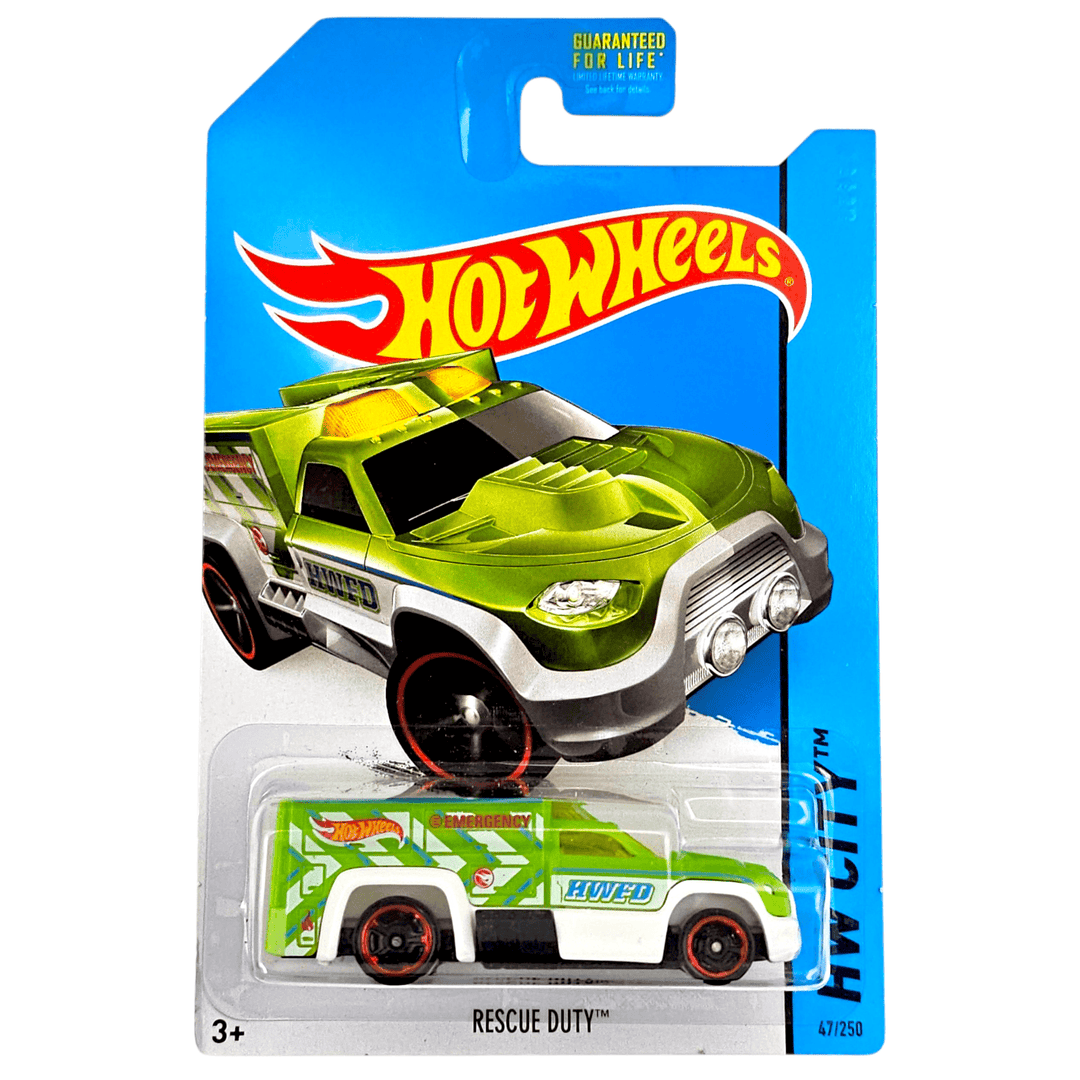 Hot Wheels - Rescue Duty - 2014 *Treasure Hunt* - Top CollectiblesDiecastHot Wheels