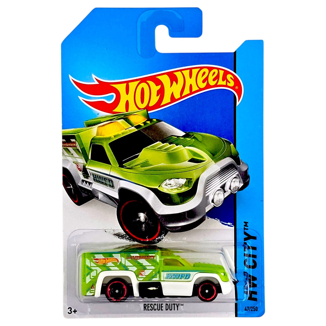 Hot Wheels - Rescue Duty - 2014 *Treasure Hunt* - Top CollectiblesDiecastHot Wheels