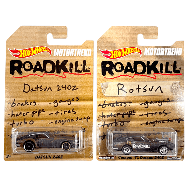 Hot Wheels - Roadkill Rotsun & Datsun 240Z Limited Edition 2 - Car Set - 2021 - Top CollectiblesDiecastHot Wheels