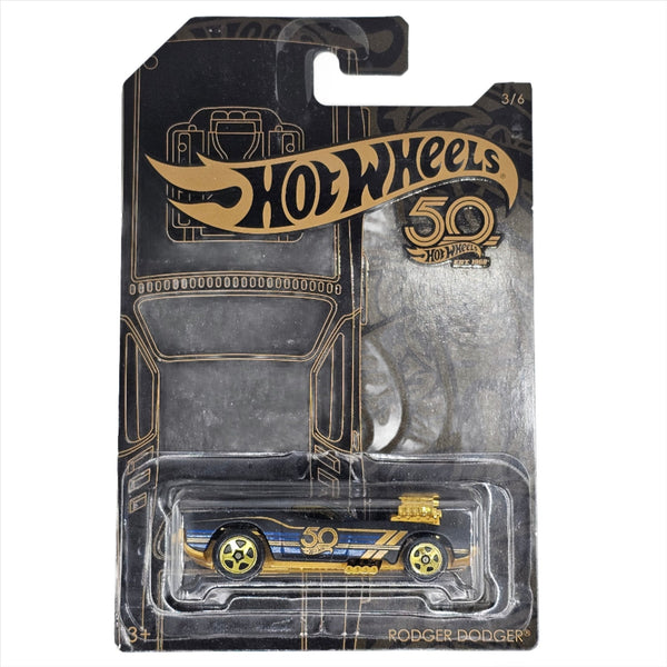 Hot Wheels - Rodger Dodger - 2018 Black & Gold Series - Top CollectiblesDiecastHot Wheels