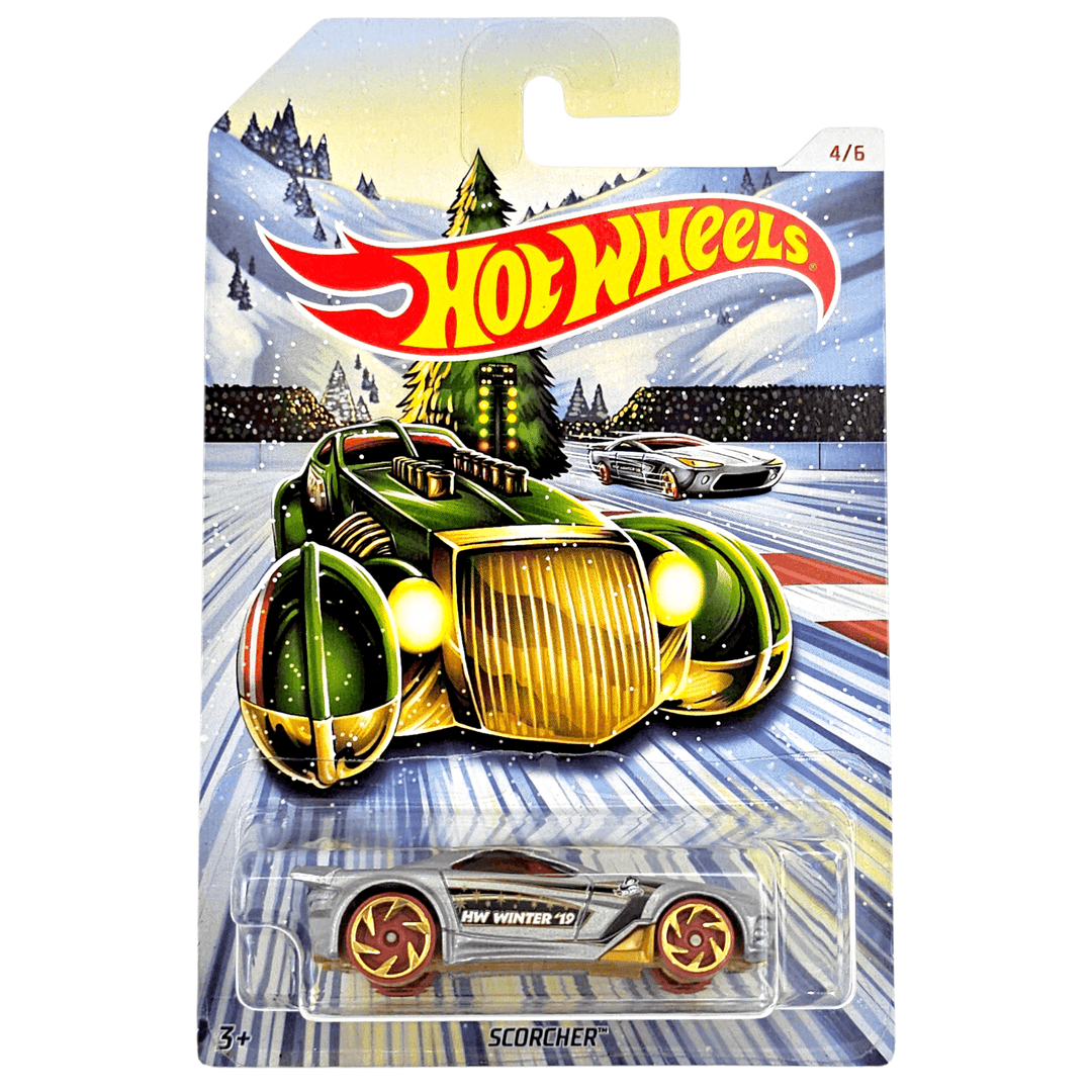 Hot Wheels - Scorcher - 2019 Holiday Hot Rods Series - Top CollectiblesDiecastHot Wheels