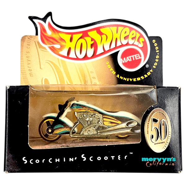 Hot Wheels - Scorchin' Scooter - 1999 *Mervyn's California 50th Anniversary Promo* - Top CollectiblesDiecastHot Wheels