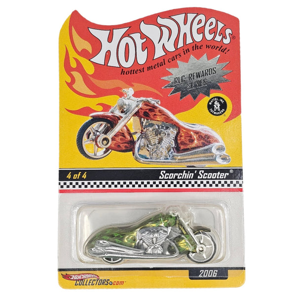 Hot Wheels - Scorchin' Scooter - 2006 RLC Rewards Series *Red Line Club Exclusive* - Limited to 3000 Units - Top CollectiblesDiecastHot Wheels