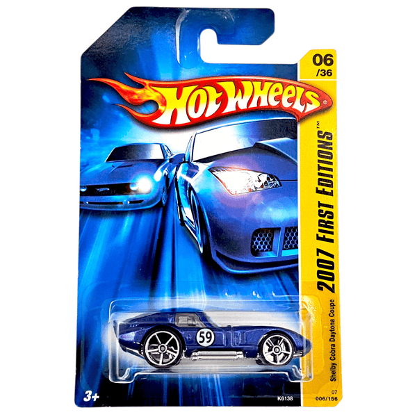Hot Wheels - Shelby Cobra Daytona Coupe - 2007 *Card Variation* - Top CollectiblesDiecastHot Wheels