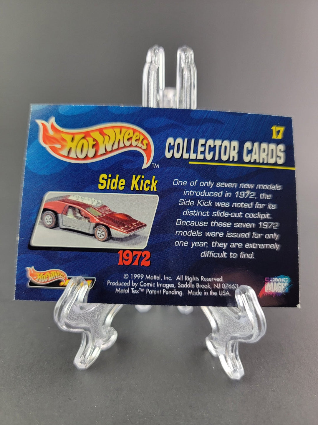 Hot Wheels - Side Kick - 1999 Collector Cards Series - Top CollectiblesDiecastHot Wheels