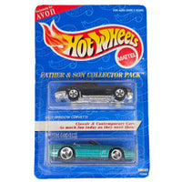 Hot Wheels - Split Window Corvette & Custom Corvette - 1996 Father & Son Collector Pack *Avon Exclusive* - Top CollectiblesDiecastHot Wheels