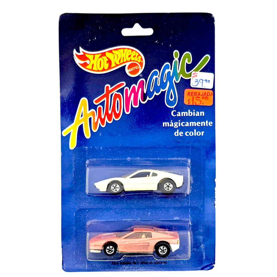 Hot Wheels - Street Beast (Ferrari 308) / Ferrari Testarosa - 1988 Automagic 2-Pack *Mexico Exclusive* - Top CollectiblesDiecastHot Wheels